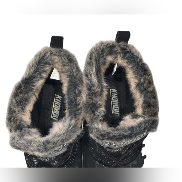 Women’s Khombu Ankle Faux Fur Suede and Rubber Waterproof Duck Boots: 7 - Picture 8 of 12